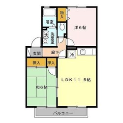 羽犬塚駅 徒歩21分 1階の物件間取画像